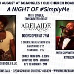 A Night of Simply Me - A Live Music Experience with Adelaide MacKenzie in Chingford