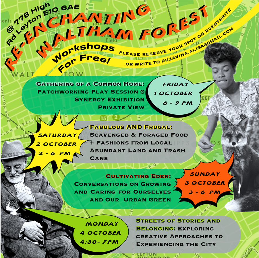 Streets of Stories and Belonging - A creative guided walk around Bakers Arms and Leyton Green @ Re-Enchanting Waltham Forest