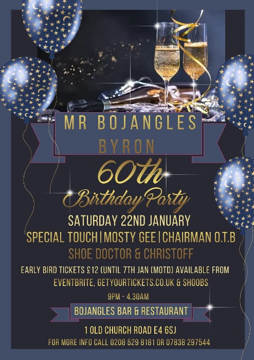 Birthday Bash in Celebration of Byron Bojangles!