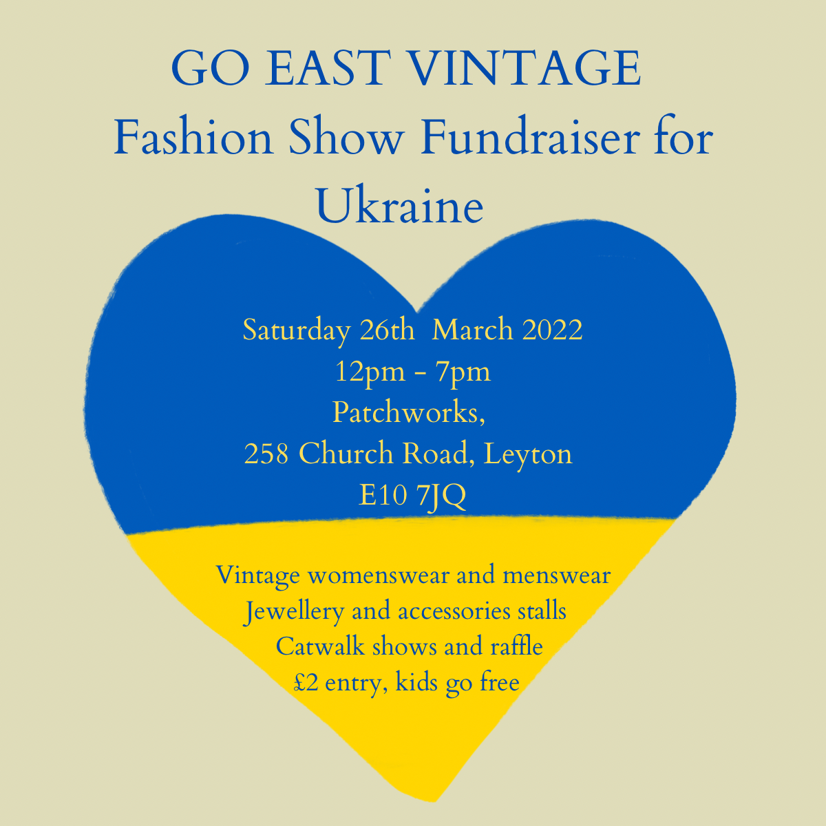 Go East Vintage Catwalk Fashion Show Fundraiser