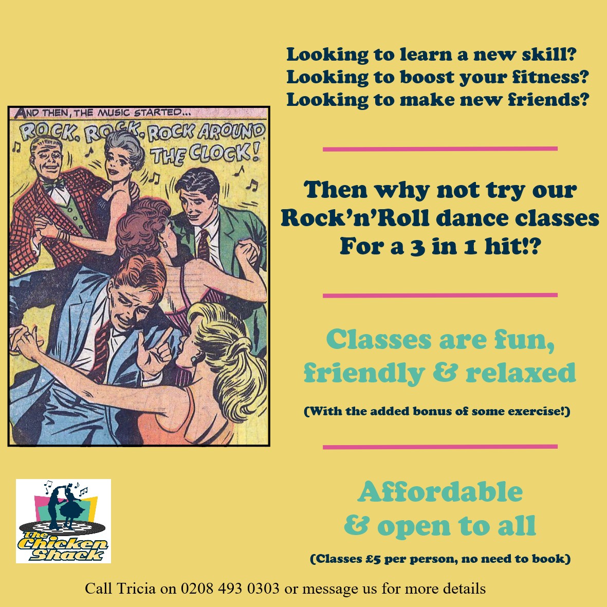 Beginners Rock\'n\'Stroll dance classes