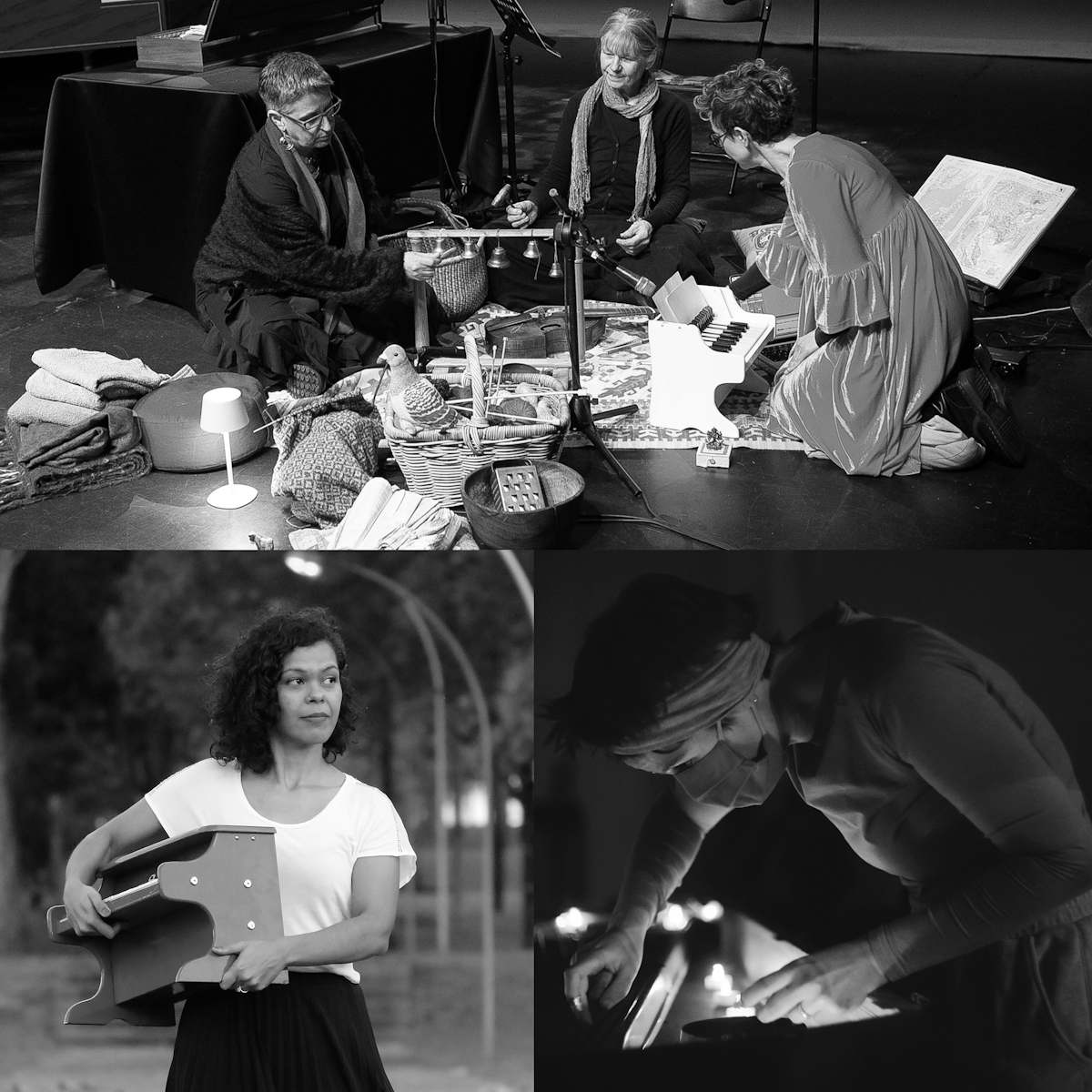 Daylight Music: BAILE/home (Xenia Pestova Bennett, Yonit Kosovske, Lucia Capellaro), Késia Decoté + Kate Ledger